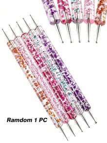 Bộ 8 cọ vẽ móng acrylic hình hoa, thiết kế chuyển màu, cán gỗ, đầu mảnh, hai đầu, dụng cụ vẽ móng nghệ thuật cho salon và nhà, tự làm móng. - Nhiều màu - Xem 7