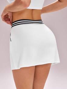 CourtClass Casual Versatile Webbing Side Pockets Golf Polo Shirt, Slim Fit & Flattering For Women - White - View 2