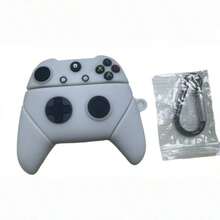 1 hộp đựng tai nghe Bluetooth không dây thiết kế hình tay cầm chơi game (kèm móc treo ngẫu nhiên), tương thích với Pro 3, hộp đựng tai nghe Apple chống sốc bằng TPU hình hoạt hình dễ thương cho 1/2/3/4/Pro/Pro2 - Nhiều màu - Xem 18