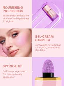 Color Bloom Liquid Blush-On Call Rare Brand Beauty Makeup Face Paint Cosmetic For Women Girls Perfect For Spring Summer Ideal For Y2K Fancy Fashion Suitable For Birthday Mother'S Day Gift Rave Party Ready Best Color - On Call - View 3