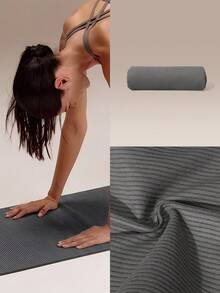 GLOWMODE Handuk Matras Yoga Pilates Fresh Focus Anti-Selip, Cepat Kering, dan Menyerap Keringat untuk Studio, Gym, dan Aktivitas Harian. - Dark Grey - View 7