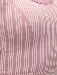 Nöista Part Of A Set, Activewear Top In Rib Structure And Removable Pads In Pink Color, Seamless. Activewear, Yoga, Gym, Workout, Barre, Pilates, Fitness. - Purple - View 6