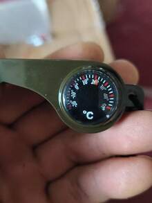 3-In-1 Emergency Survival Whistle With Compass And Thermometer - Perfect For Track Sports, Camping, Hiking, Outdoor Adventure, Referees And Cheerleaders - Multicolor - View 10
