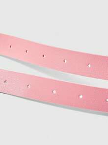 ROMWE Grunge Punk 1件性感吊袜带PU皮革束缚带哥特式内衣身体腰带大腿袜吊带腿部束缚带 - 粉色 - 查看 14