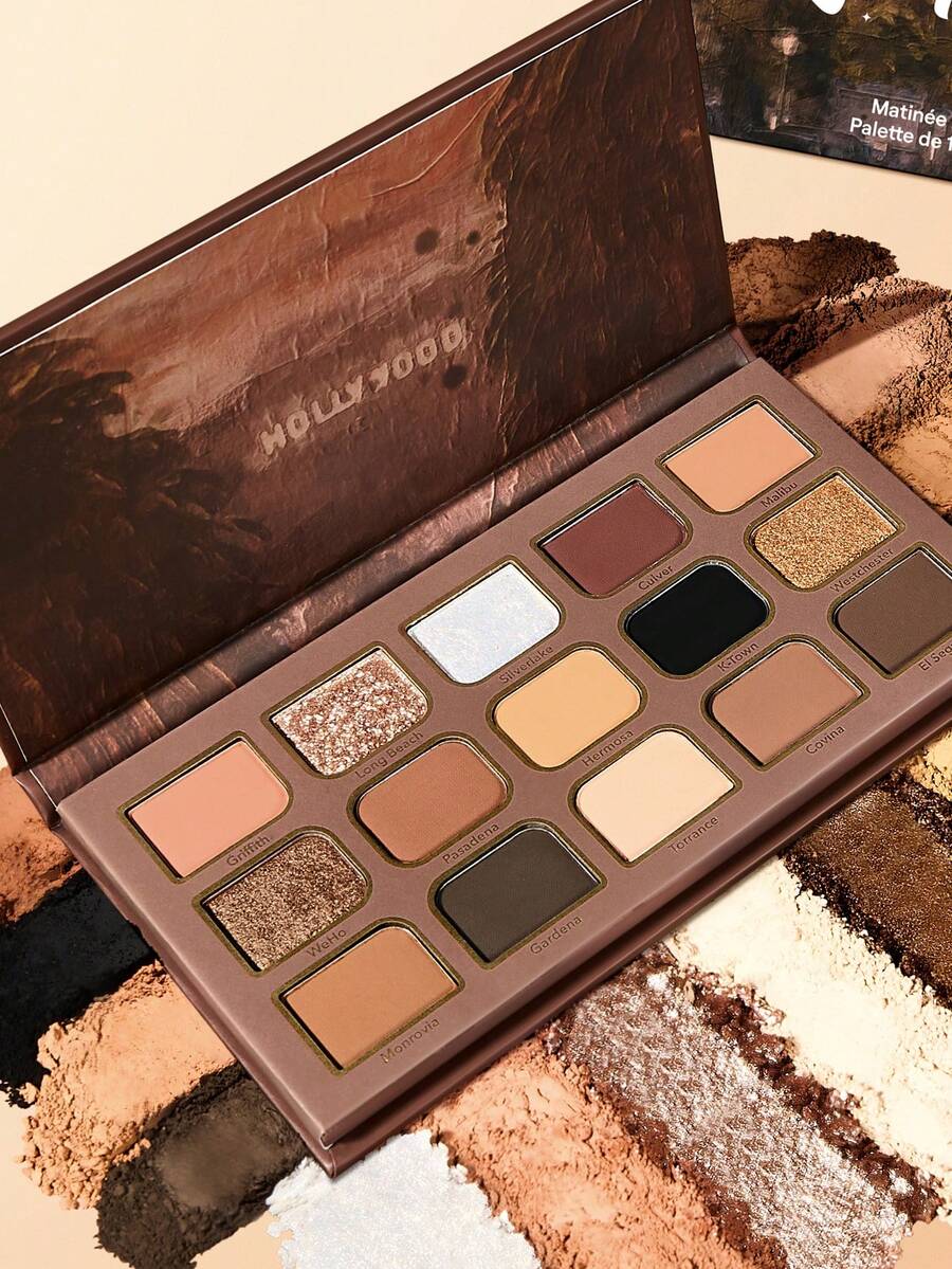 SHEGLAM MatinéE In L.A. 15-Pan Palette Brand Beauty Makeup Face Paint Cosmetic For Women Girls Perfect For Spring Summer Ideal For Y2K Fancy Fashion Suitable For Birthday Mother'S Day Gift Rave Party Ready Best Color - Matinée in L.A. - View 1