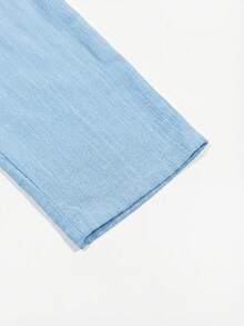 VIVINTIMO Men's Drawstring Waist Pockets Casual Loose Pants - Blue - View 7