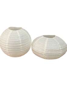 1pc 16-Inch White Paper Pendant Lamp Shade 1pc 16-Inch White Paper Pendant Lamp Shade, Chinese Style Folding Rice Paper Ceiling Lamp Cover, Oriental Lantern Lighting Fixture For Home Bedroom Living Room Wedding Holiday Decor - Various - View 6