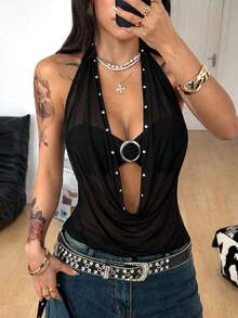 SHEIN Coolane 2 Áo tank top và áo camisole nữ - màu đen - Xem 1
