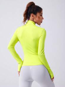 Easithlete Easithlete 女士荧光绿休闲百搭日常穿着及运动长袖卫衣 - Limelight Green - 查看 3