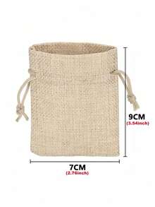 25PCS 50PCS 100PCS DRAWSTRING BURLAP JUTE GIFT BAGS DIY WEDDING FAVOR PACKAGING JEWELRY WRAPPING POUCHES SMALL BUSINESS SUPPLIES - View 2