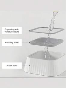 1 Bát đựng nước cho thú cưng chống văng, nổi trên mặt nước, nhiều màu sắc, không làm ướt miệng mèo và chó, bình đựng nước nổi di động, bình cho uống chậm, thiết kế chống trượt, dùng được cả trong nhà và trên xe hơi. - Nhiều màu - Xem 6