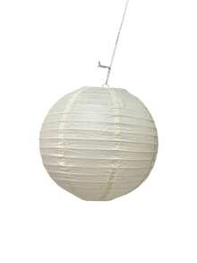 1pc 16-Inch White Paper Pendant Lamp Shade 1pc 16-Inch White Paper Pendant Lamp Shade, Chinese Style Folding Rice Paper Ceiling Lamp Cover, Oriental Lantern Lighting Fixture For Home Bedroom Living Room Wedding Holiday Decor - Various - View 2