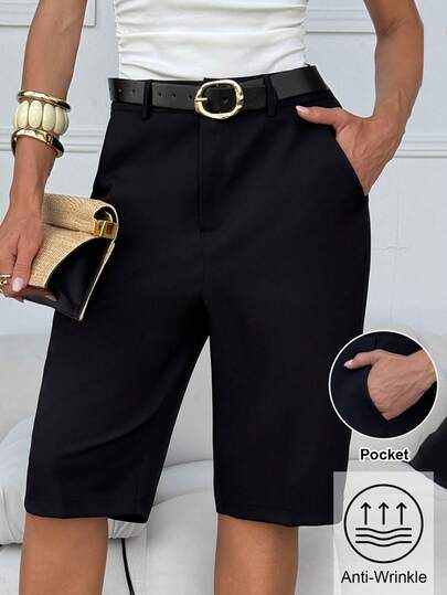 Lavishia Bermudashorts med sneda fickor utan skärp, sommarshorts, korta outfits för kvinnor, business casual-outfits för kvinnor, små damkläder, business casual, svarta bermudashorts, skräddarsydda shorts för kvinnor, pendlingsoutfits för mors dag, arbetsoutfits för kvinnor, svarta shorts, shorts för arbete, små byxor för kvinnor, Zenske Pantalone, svarta Jorts för kvinnor, business casual-outfit för kvinnor, korta formella byxor, kvartsbyxor för kvinnor, arbetsshorts för kvinnor, business casual-outfits för kvinnor