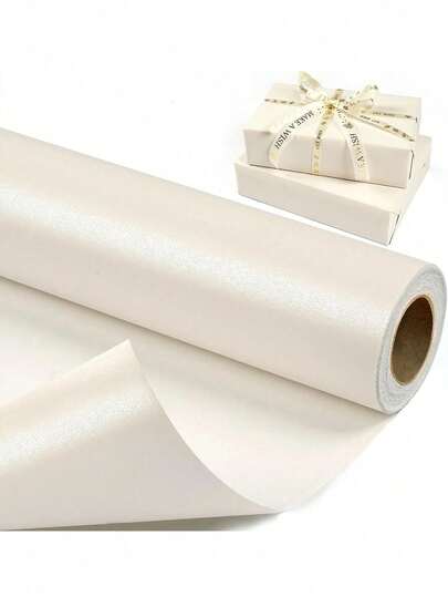 1 Roll Matte Metallic Wrapping Paper, Suitable For Weddings, Thanksgiving, Halloween, Gifts, Perfect For Weddings, Valentine's Day, Birthdays, Christmas, DIY Bouquets, Metallic Christmas Gifts, DIY Christmas Decorations, Solid Patterns, Matte Wrapping Paper, Halloween And Thanksgiving Decor, Autumn, Winter