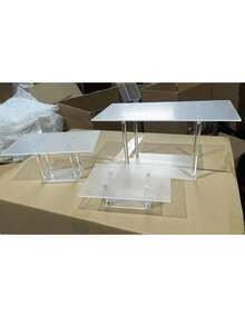 Giá trưng bày bánh ngọt và bánh mì bằng acrylic, kệ trưng bày bánh rán, món tráng miệng và bánh ngọt trong suốt, giá trưng bày bằng kính, khay đựng trong suốt, nhà bếp, quà tặng Giáng sinh, quà tặng tựu trường. - Trong sáng - Xem 8