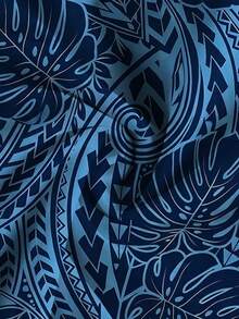 Manfinity KASUA 男士几何印花休闲度假泳裤 - 彩色 - 查看 3