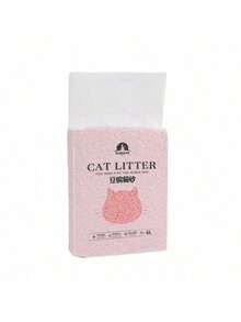 2,3 kg/6 L Cama de gato de tofu de sabor original instantáneo, no se pega al fondo ni a la pared - Multicolor - Ver 15