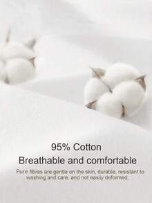 SHEIN Attitoon 95%纯棉白色衬衫，适合夏季穿着 - 白色 - 查看 3