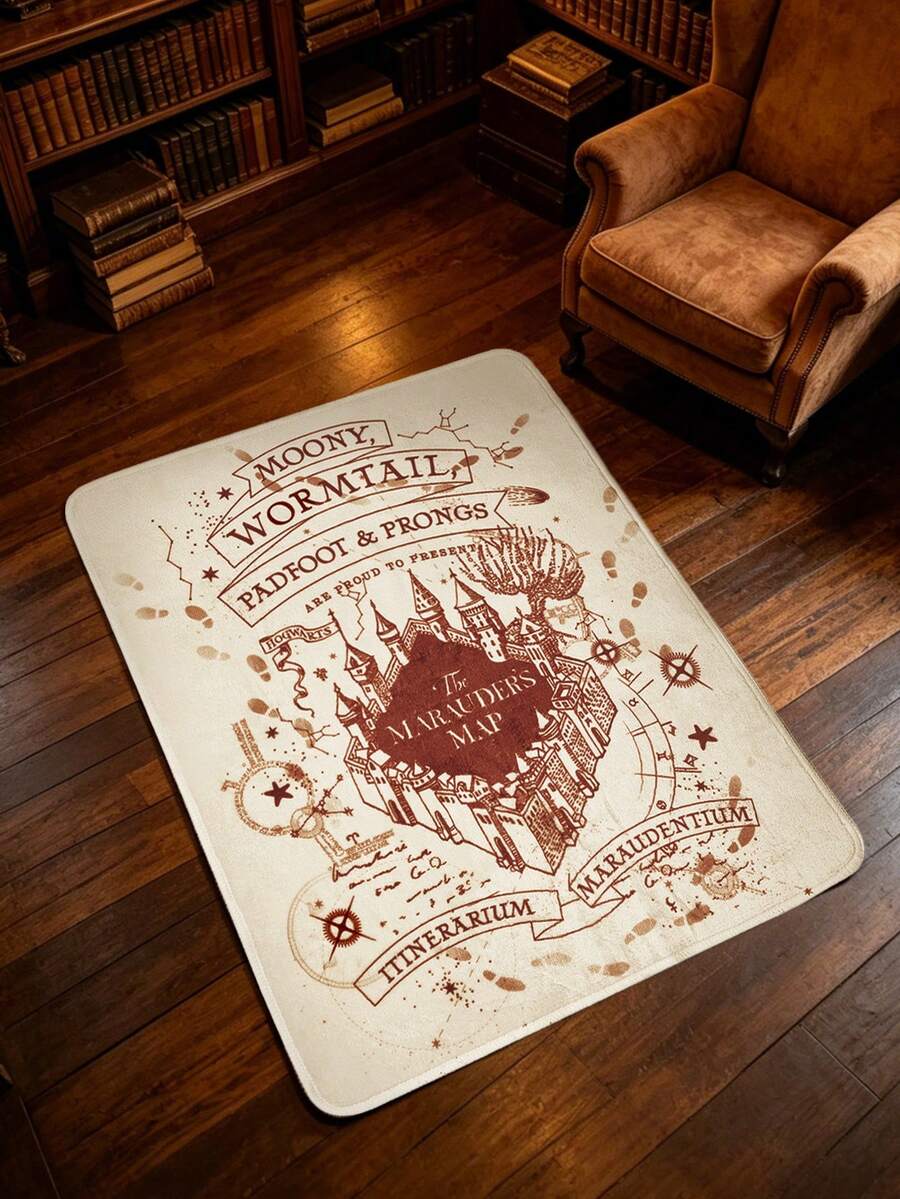HARRY POTTER X SHEIN 1 件 LOGO 装饰地毯 - 1PC - 查看 1