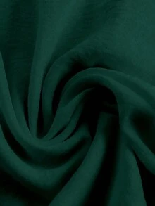Linhara Plus Size Women Solid Color Round Neck Casual Sleeveless Shirt - Dark Green - View 3