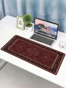 1 Tấm lót chuột phong cách Bohemian cổ điển - Thảm lót bàn chơi game cỡ lớn màu đỏ với đế cao su chống trượt, tấm lót bàn phím XXL, quà tặng cho bạn bè. - Nhiều màu - Xem 2