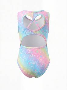 Mono de punto con espalda hueca para niñas jóvenes, conjunto de ropa deportiva negra para danza y patinaje sobre hielo, mono casual versátil y cómodo para uso diario - Multicolor - Ver 5
