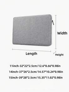 Ultra Slim Laptop Sleeve 11 14 15 Inch Splashproof Shockproof Portable Computer Case Lightweight Durable Zipper Bag For MacBook Tablet Padded Lining Anti Scratch - multicolor - View 3
