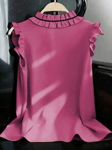 GlowEve CURVE Large-Sized Woven Casual Summer Women's Shirt - Hot Pink - View 2