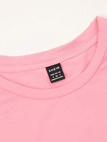 EMERY ROSE Áo thun nữ cổ tròn in họa tiết bờ biển Amalfi của Ý, kiểu dáng vintage, tay ngắn, thích hợp cho kỳ nghỉ hè. - Hồng - Xem 5
