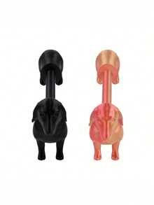 1PC Vintage Dachshund Dog Shape Brown Ceramic Freestanding Countertop Kitchen Paper Towel Holder Dispenser Creative Animal Decor Storage Organizer For Kitchen Bathroom Living Room Home Decor Funny Exquisite Gift For Friends - Multicolor - View 7