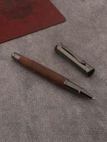 1 Bút bi gỗ Wenge màu xám, bút bi mực nước, bút viết văn phòng, bút ký tên cho nam nữ, quà tặng kèm mực có thể thay thế, chất liệu gỗ cao cấp, viết trơn tru. - Nhiều loại - Xem 6