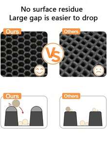 1Pc Large Double Layer EVA Material Mat Anti Splash Tracking Washable Trapping Mat Convenient Cleaning Multiple Sizes Available For Box Area Floor Protection - Multicolor - View 8