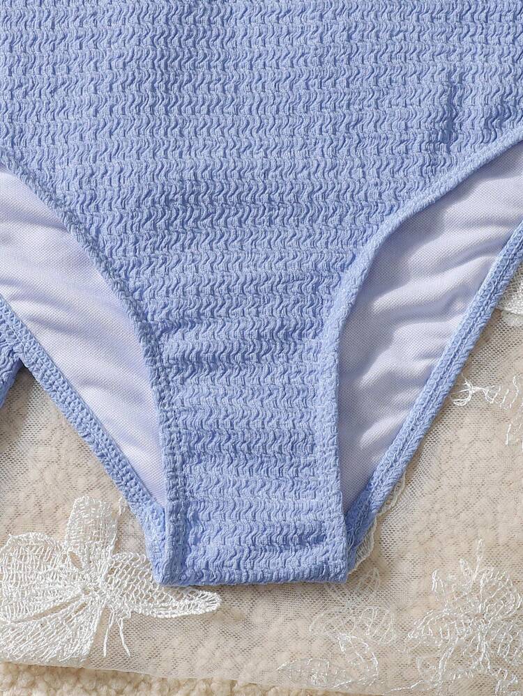 Bộ đồ bơi tankini tối giản màu trơn có họa tiết dành cho bé gái tuổi teen, có khả năng kiểm soát vòng bụng, phụ kiện thời trang, bộ bikini kiểu dáng đi nghỉ mát, đồ bơi hai mảnh thanh lịch cho bé gái, đồ bơi dự tiệc bãi biển cho bé gái, đồ bơi bán chạy nhất cho kỳ nghỉ. - Màu vàng - Xem 4