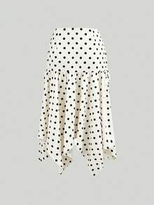 GlowEve Statement Polka Dot High Waist Women's Skirt - Multicolor - View 2
