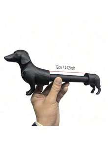 1PC Vintage Dachshund Dog Shape Brown Ceramic Freestanding Countertop Kitchen Paper Towel Holder Dispenser Creative Animal Decor Storage Organizer For Kitchen Bathroom Living Room Home Decor Funny Exquisite Gift For Friends - Multicolor - View 8