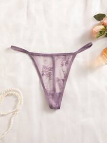 7条/包 女士蕾丝丁字裤，性感舒适内衣 - 彩色 - 查看 5