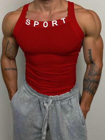 GymBeat Camiseta de tirantes deportiva para hombre, para correr al aire libre y hacer ejercicio de forma casual