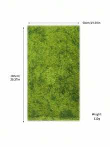 1PC REALISTIC SOFT POLYESTER ARTIFICIAL MOSS MAT LAWN CARPET WASHABLE FOR INDOOR WINDOWSILL LANDSCAPE BIRTHDAY WEDDING PARTY DECOR - multicolor - View 2