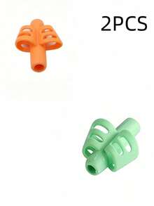 2PCS/3PCS/4PCS/5PCS Multicolor Silicone Ergonomic Pencil Grips Handwriting Posture Correction Tool Writing Aid For School Supplies Stationery - Multicolor - View 7
