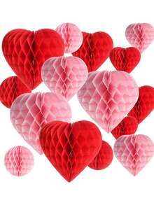 5 Pcs 6 Inch Paper Honeycomb Ball Set Assorted Colors Tissue Pom Poms For Wedding Reception Baby Shower Birthday Party Hanging Ceiling Decor DIY Craft Project Viral - multicolor - View 8