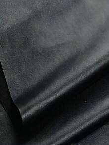 1PC Stretch Faux Leather Small Sheep Grain PU Leather Easy Clean Waterproof Synthetic Leather DIY Craft Material For Handmade Sewing Home Decor Bag Shoe Upholstery Elastic Soft Durable - black - View 6