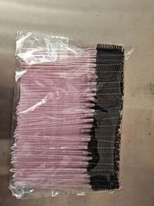 Bộ 200/100/50 cọ chải mi, cọ chải mascara (có hộp đựng), cọ chải lông mày dùng một lần, cọ nối mi, cọ chải lông mày, cọ thoa dầu thầu dầu (dạng bột pha lê), quà tặng kèm theo. - màu đen - Xem 7