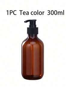 Botella con bomba de presión de 300ml/500ml, recipiente de plástico transparente reutilizable, utilizado para champú, loción y viajes - Multicolor - Ver 16