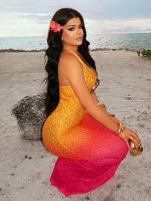 SHEIN SXY Women Long Dresses - Multicolor - View 3