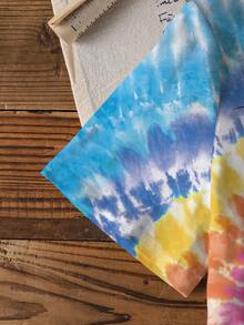 LOONEY TUNES X SHEIN 少女圆领短袖休闲可爱印花T恤，全幅 - 白色 - 查看 5