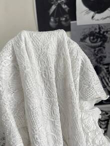 Attitoon Blusa ajustada sin mangas con textura vintage para mujer - Blanco - Ver 8