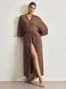 Ocili Áo choàng ren thoải mái dành cho nữ - Cà phê nâu - Xem 6