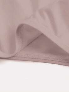 SHEIN BASICS 3件組女款休閒圓領無袖修身純色針織連身衣 夏季居家服 灰粉色、巧克力棕、水藍色 - 彩色 - 查看 6