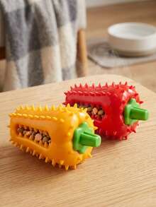 PETSIN 1 Quả bóng nhỏ hình giọt tiêu bằng chất liệu TPR, đồ chơi cho chó gặm, bàn chải đánh răng, đồ chơi đánh hơi cho thú cưng, đồ chơi giúp chó tự giải trí và thư giãn. - Nhiều màu - Xem 9