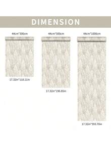 1 rollo de papel tapiz con textura y diseño de hojas en estilo bohemio en color beige, adhesivo de PVC autoadhesivo, a prueba de agua y humedad, con diseño floral, removible y reutilizable, fácil de instalar y limpiar, adecuado para sala de estar, cocina, dormitorio, comedor y decoración de muebles, empalme sin costuras - Bohemia - Ver 9
